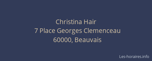 Christina Hair