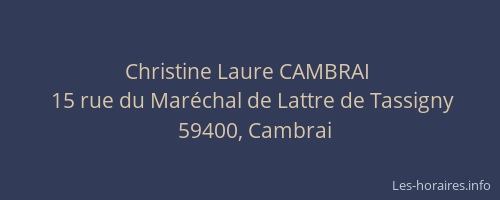 Christine Laure CAMBRAI 