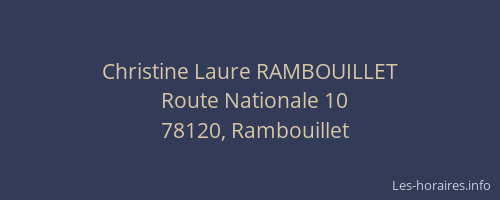 Christine Laure RAMBOUILLET