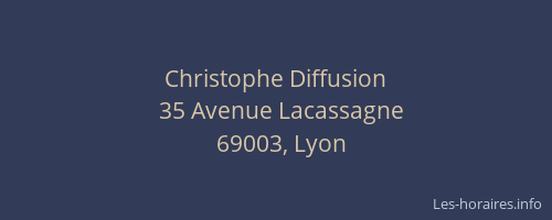 Christophe Diffusion