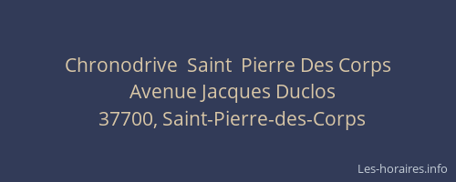 Chronodrive  Saint  Pierre Des Corps