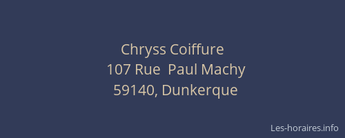 Chryss Coiffure