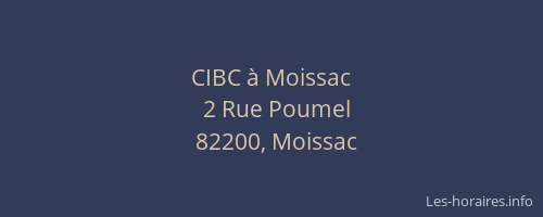 CIBC à Moissac