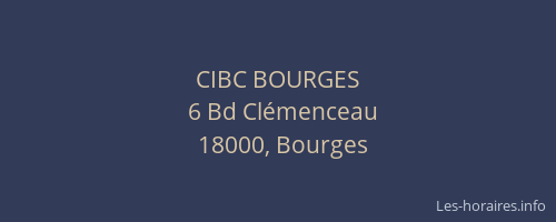 CIBC BOURGES