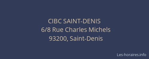 CIBC SAINT-DENIS