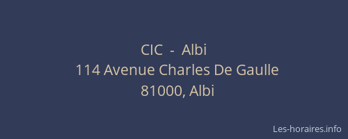 CIC  -  Albi