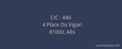 CIC - Albi