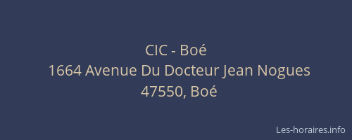 CIC - Boé