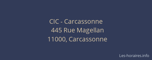 CIC - Carcassonne