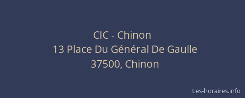 CIC - Chinon