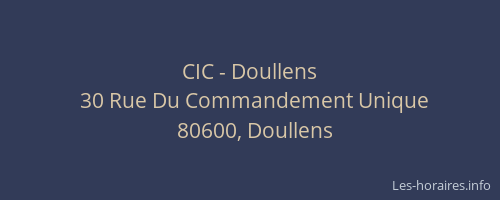 CIC - Doullens