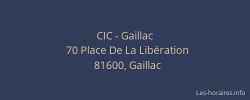CIC - Gaillac