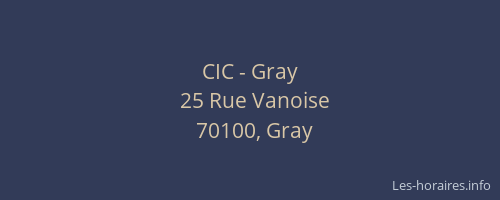 CIC - Gray