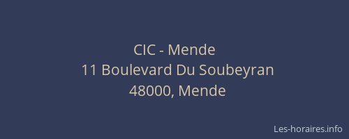 CIC - Mende