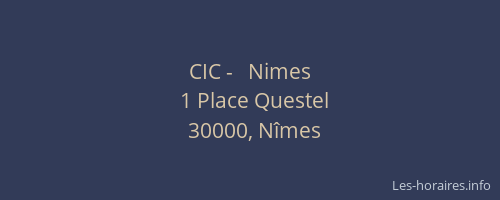 CIC -   Nimes