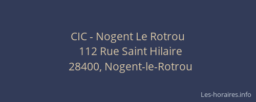 CIC - Nogent Le Rotrou