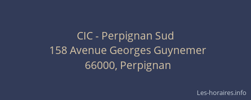 CIC - Perpignan Sud