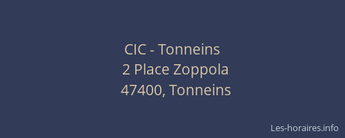 CIC - Tonneins