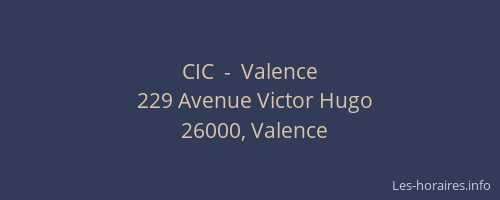 CIC  -  Valence