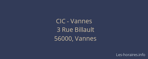 CIC - Vannes