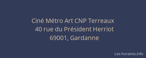 Ciné Métro Art CNP Terreaux