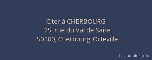 Citer à CHERBOURG