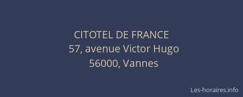 CITOTEL DE FRANCE