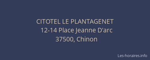 CITOTEL LE PLANTAGENET