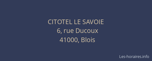 CITOTEL LE SAVOIE