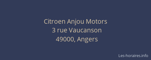 Citroen Anjou Motors