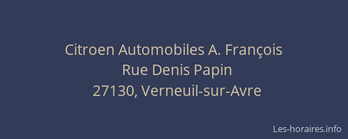 Citroen Automobiles A. François