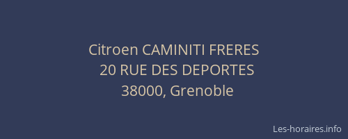 Citroen CAMINITI FRERES