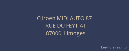 Citroen MIDI AUTO 87