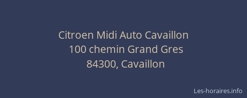 Citroen Midi Auto Cavaillon