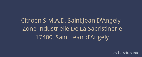 Citroen S.M.A.D. Saint Jean D'Angely