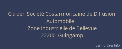 Citroen Société Costarmoricaine de Diffusion Automobile