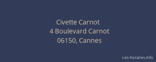 Civette Carnot