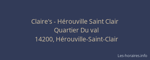 Claire's - Hérouville Saint Clair