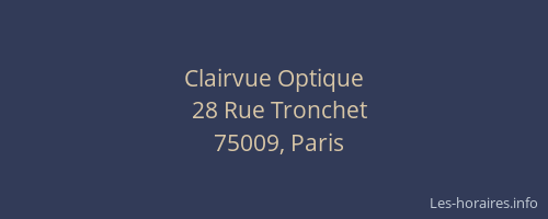 Clairvue Optique