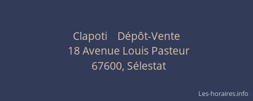 Clapoti    Dépôt-Vente