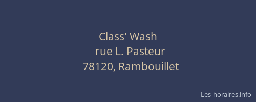 Class' Wash