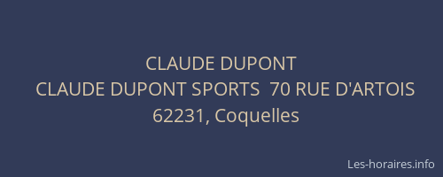 CLAUDE DUPONT