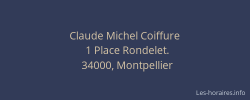 Claude Michel Coiffure