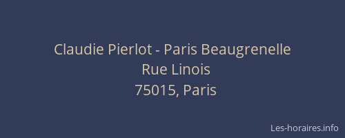 Claudie Pierlot - Paris Beaugrenelle