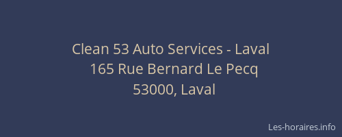 Clean 53 Auto Services - Laval