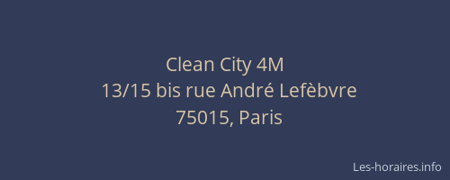 Clean City 4M