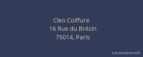 Cleo Coiffure
