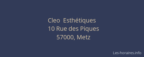 Cleo  Esthétiques