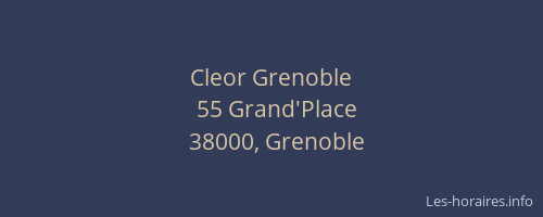 Cleor Grenoble