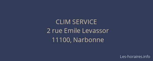 CLIM SERVICE